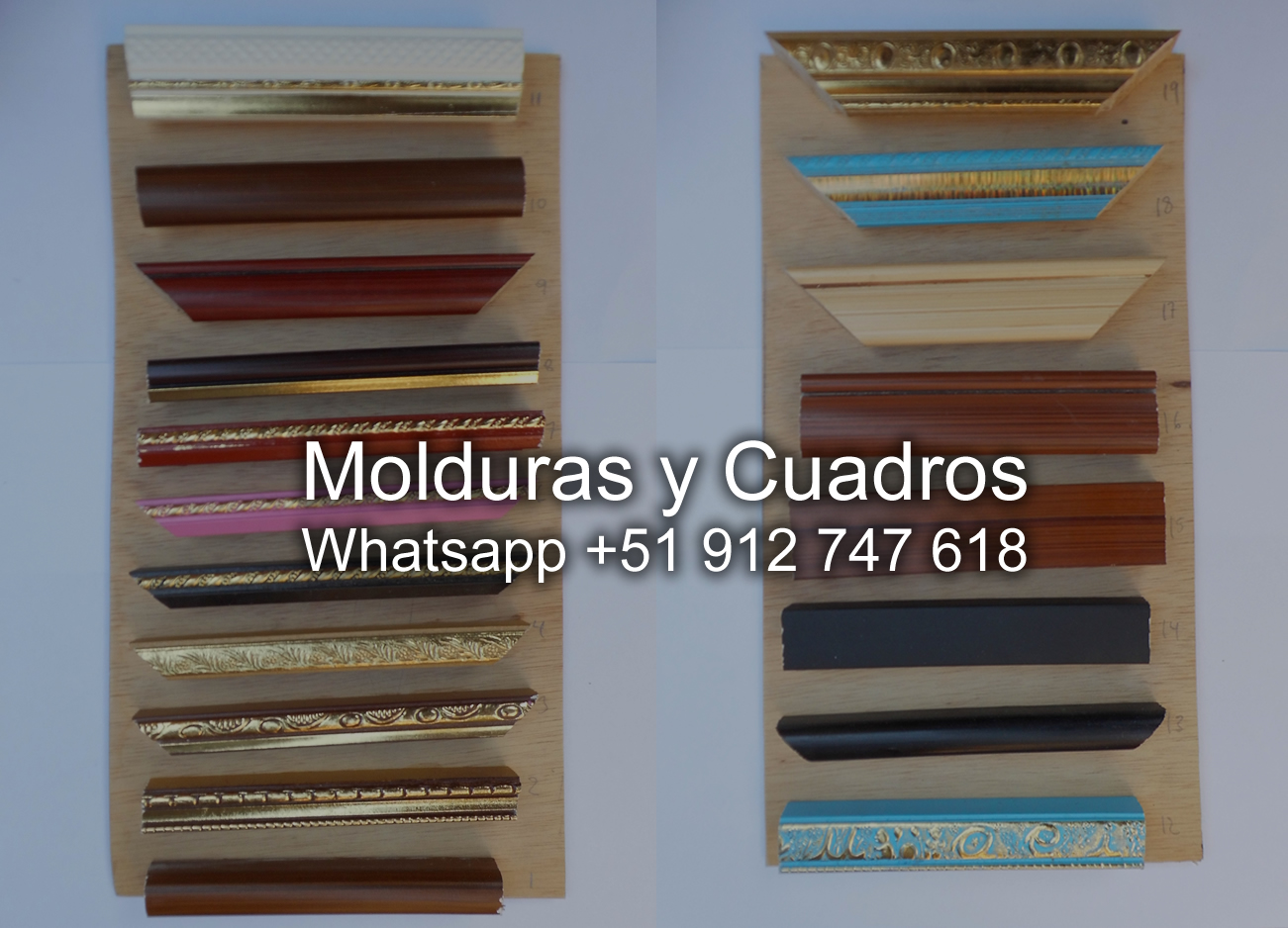 molduras de madera